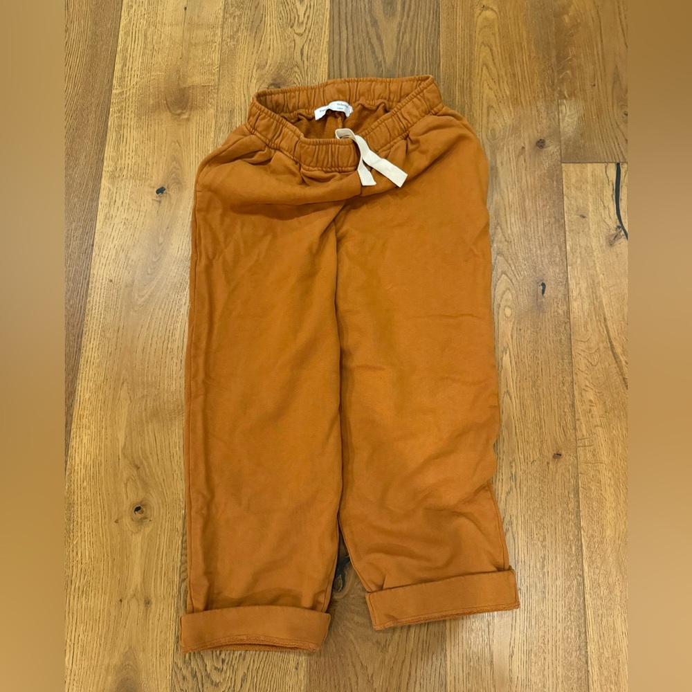 Proenza Schouler NWOT terra cotta cropped sweatpants, size small